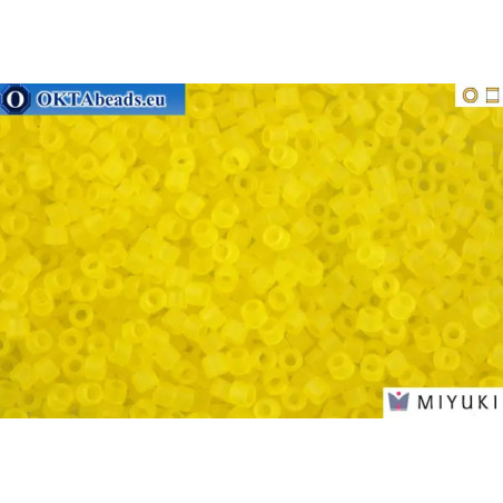 MIYUKI Beads Delica Matte Transparent Yellow 11/0 (DB743)