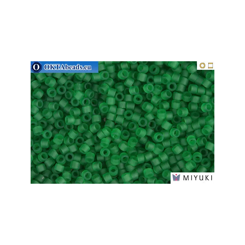 MIYUKI Beads Delica Matte Transparent Green 11/0 (DB746)