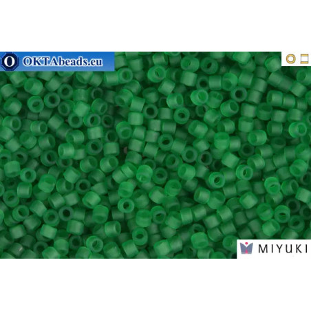 MIYUKI Beads Delica Matte Transparent Green 11/0 (DB746)