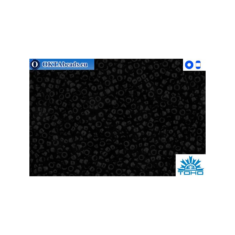 TOHO Beads Opaque Jet (49) 15/0