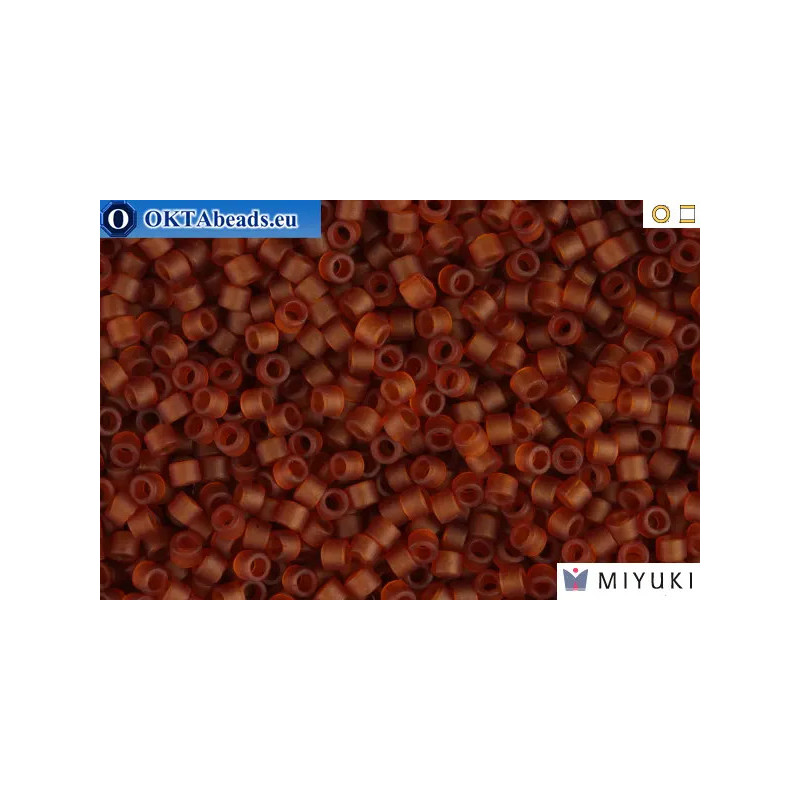 MIYUKI Beads Delica Matte Transparent Amber 11/0 (DB764)