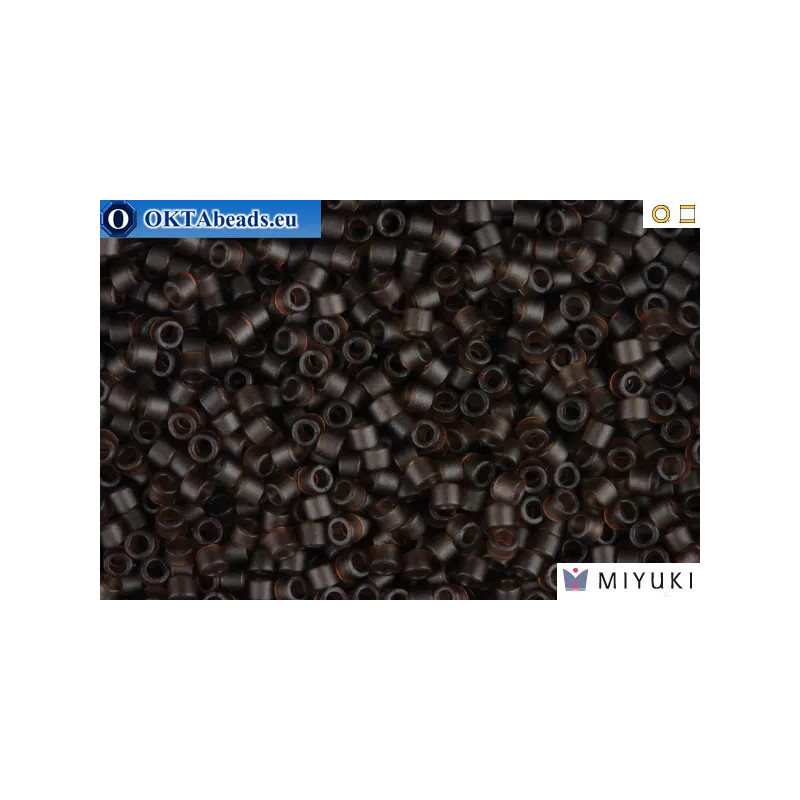 MIYUKI Beads Delica Matte Transparent Root Beer 11/0 (DB769)