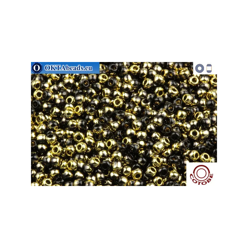 COTOBE Beads Black and Gold (J001) 11/0