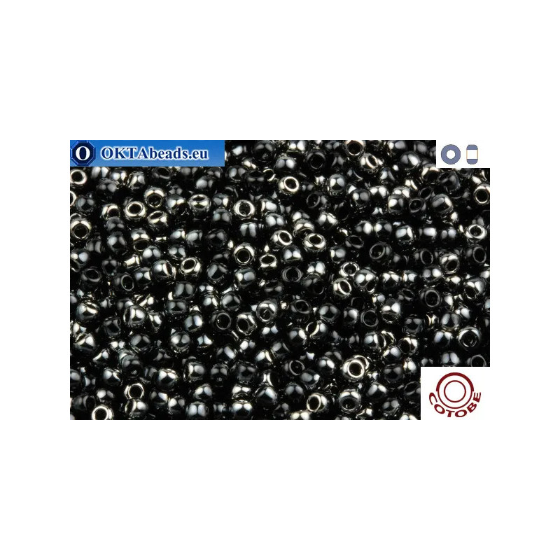 COTOBE Beads Black and Steel (J013) 11/0
