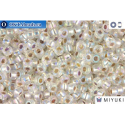 MIYUKI Beads Silver Line Crystal AB (1001) 11/0