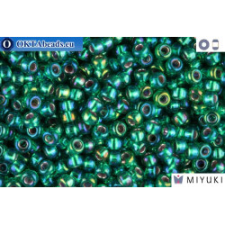 MIYUKI Beads Silver Line Emerald AB (1017) 11/0