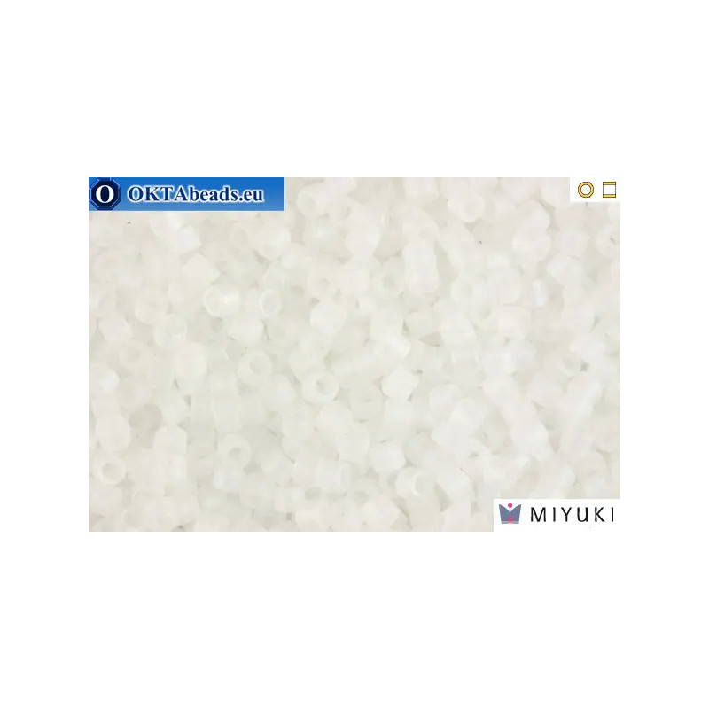 MIYUKI Beads Delica Matte Crystal AB 11/0 (DB851)