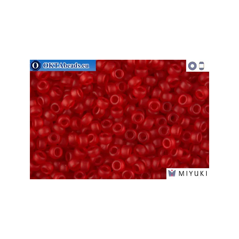MIYUKI Beads Matte Transparent Red (141F) 11/0