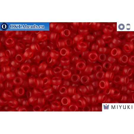 MIYUKI Beads Matte Transparent Red (141F) 11/0