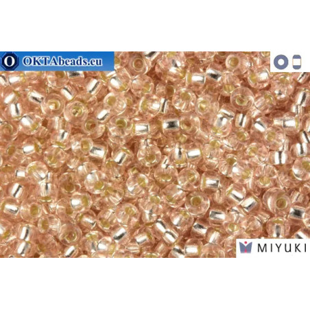 MIYUKI Beads Silver Line Pale Rose (23) 11/0