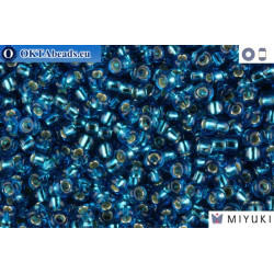 MIYUKI Beads Silver Line Capri Blue (25) 11/0