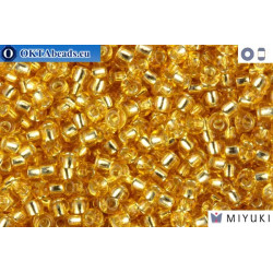 MIYUKI Beads Silver Line Gold (3) 11/0