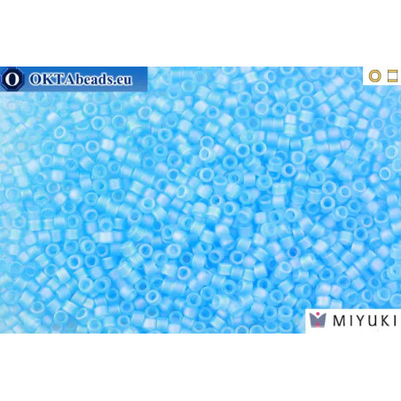 MIYUKI Beads Delica Matte Sky Blue AB 11/0 (DB861)