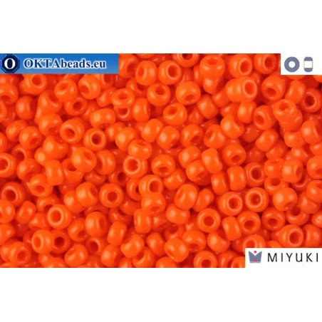 MIYUKI Beads Opaque Orange (406) 11/0