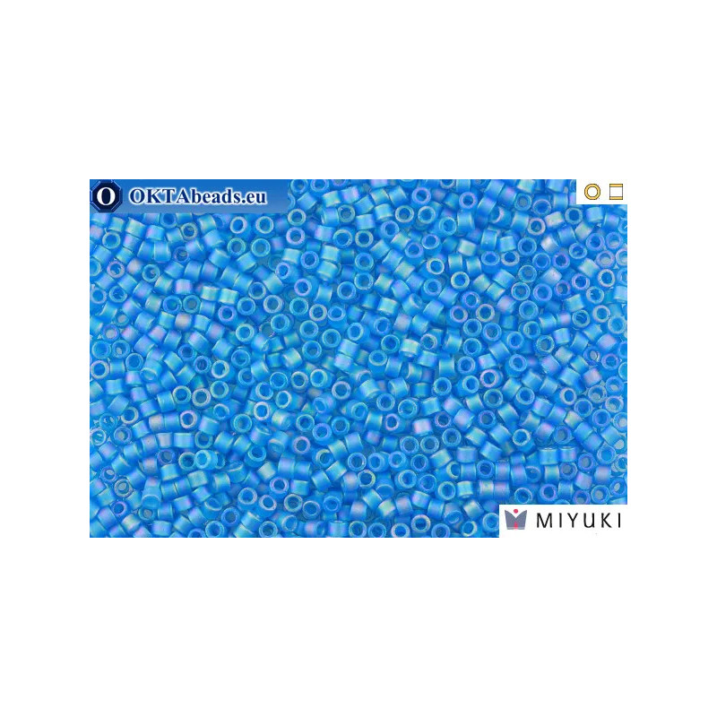MIYUKI Beads Delica Matte Light Blue AB 11/0 (DB862)