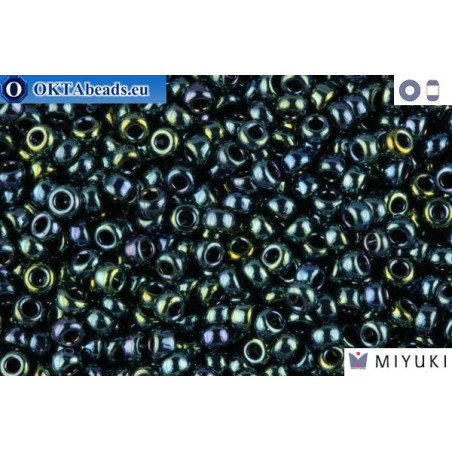 MIYUKI Beads Gunmetal Iris (456) 11/0