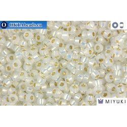 MIYUKI Beads Gilt Lined Opal (551) 11/0