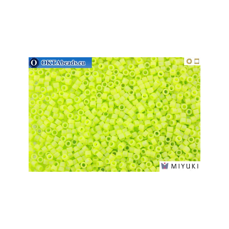 MIYUKI Beads Delica Matte Opaque Chartreus AB 11/0 (DB876)