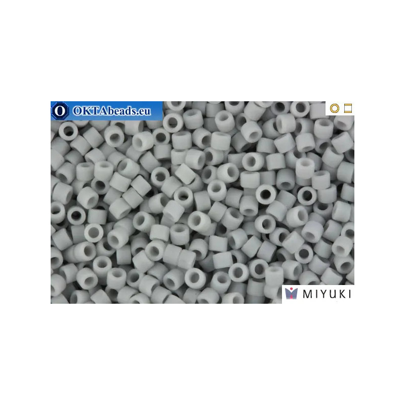 MIYUKI Delica Matte Opaque Ghost Grey (DB1589) 11/0