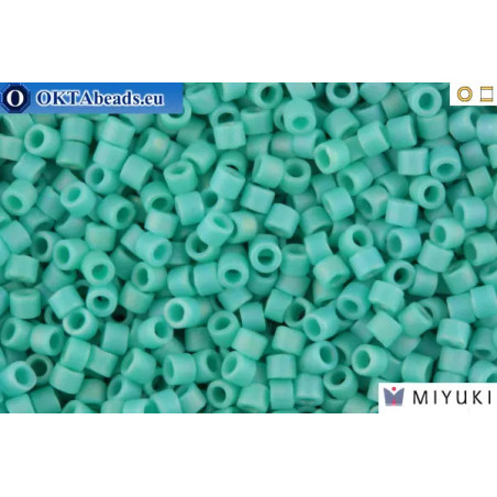 MIYUKI Delica Matte Opaque Turquoise AB (DB878) 11/0