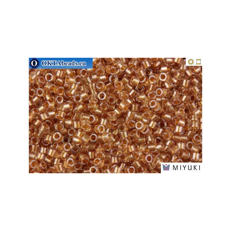 MIYUKI Beads Delica Sparkling Gold Lined Crystal 11/0 (DB901)