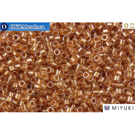 MIYUKI Beads Delica Sparkling Gold Lined Crystal 11/0 (DB901)
