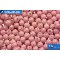Round czech beads pink (02010/14494) 4mm