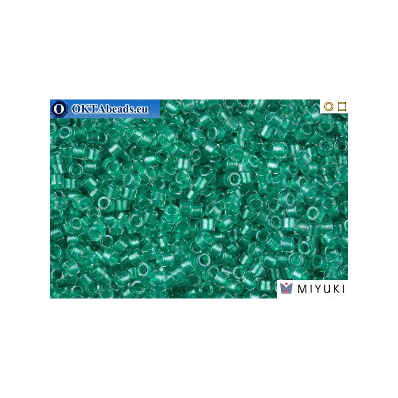 MIYUKI Beads Delica Sparkling Turquoise Lined Crystal 11/0 (DB904)