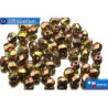 Czech fire polished beads iris gold (00030/98544) 4mm