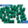 Czech fire polished beads green matte (02010/25128) 4mm