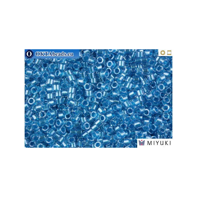 MIYUKI Beads Delica Sparkling Aqua Lined Crystal 11/0 (DB905)