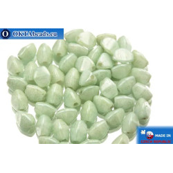 Czech buckwheat beads green (02020/14457) 5mm
