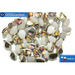 Czech buckwheat beads alabaster iris (02020/28101) 5mm