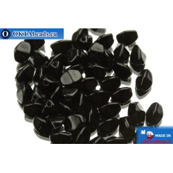 Czech buckwheat beads black (23980) 5mm