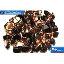 Czech buckwheat beads black copper (23980/27101) 5mm