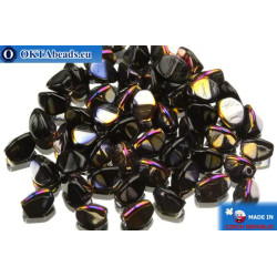 Czech buckwheat beads black iris (23980/29500) 5mm