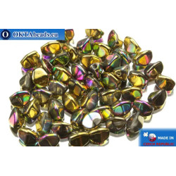 Czech buckwheat beads iris (00030/98549) 5mm