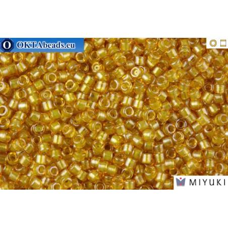 MIYUKI Beads Delica Sparkling Lined Topaz 11/0 (DB911)