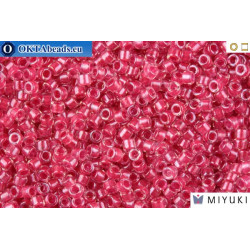 MIYUKI Beads Delica Sparkling Dark Pink Lined Crystal 11/0 (DB914)
