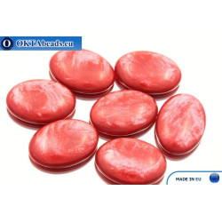 Acrystone cabochon red pearl 25х18mm