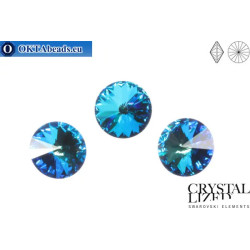 1122 Rivoli Chaton - Crystal Bermuda Blue 12mm
