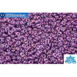 TOHO Beads Demi Round Gold-Lustered Dark Amethyst (205) 8/0