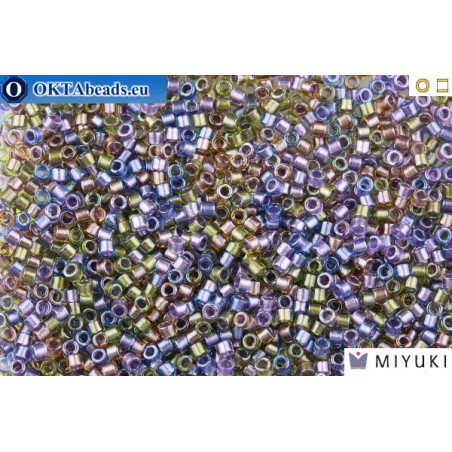 MIYUKI Beads Delica Lined Purple Bronze Mix 11/0 (DB986)