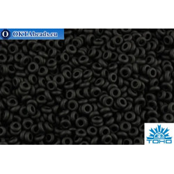 TOHO Beads Demi Round Opaque-Frosted Jet (49F ) 11/0