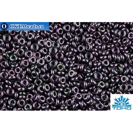 TOHO Beads Demi Round Metallic Amethyst Gun Metal (90) 11/0