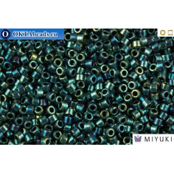 MIYUKI Beads Delica Blue-Green/Gold Iris 11/0 (DB1006)
