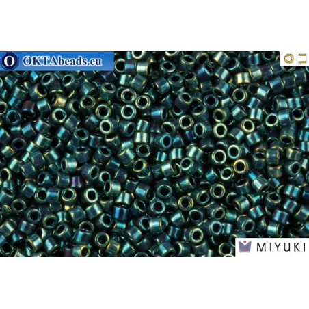 MIYUKI Beads Delica Blue-Green/Gold Iris 11/0 (DB1006)