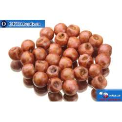 Mushroom czech beads pink travertin (02010/84100/65307) 6x5mm