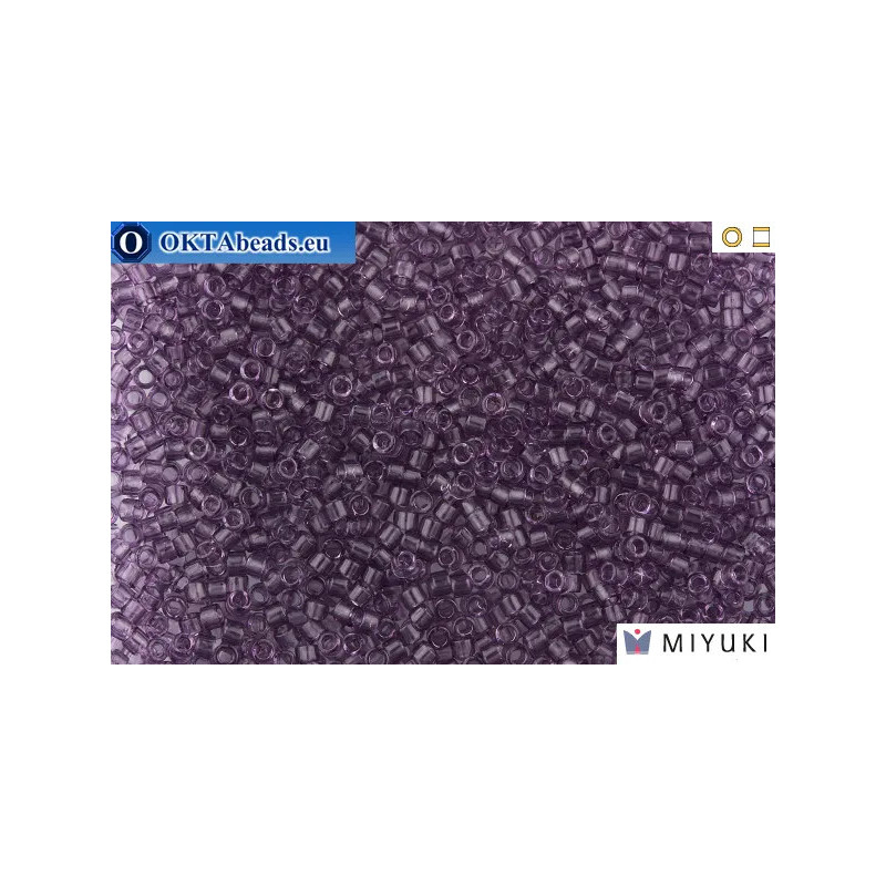MIYUKI Beads Delica Transparent Light Amethyst 11/0 (DB1105)