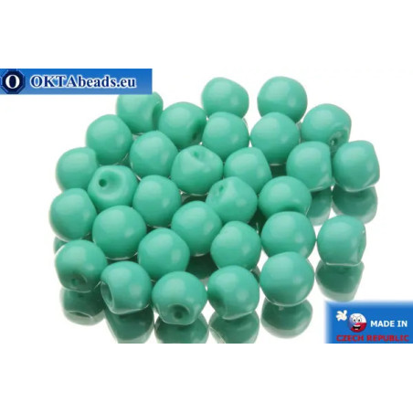 Mushroom czech beads turquoise (63130) 6x5mm